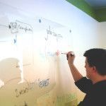Working on a Whiteboard