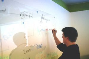 Working on a Whiteboard