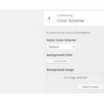 Color Scheme with WP Theme Customizer