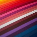 red yellow blue and purple striped textile